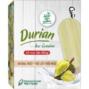 冰冻-Tiefgefroren! 椰树牌 榴莲味冰激凌/Durian Eis 4*60g BAMBOO TREE