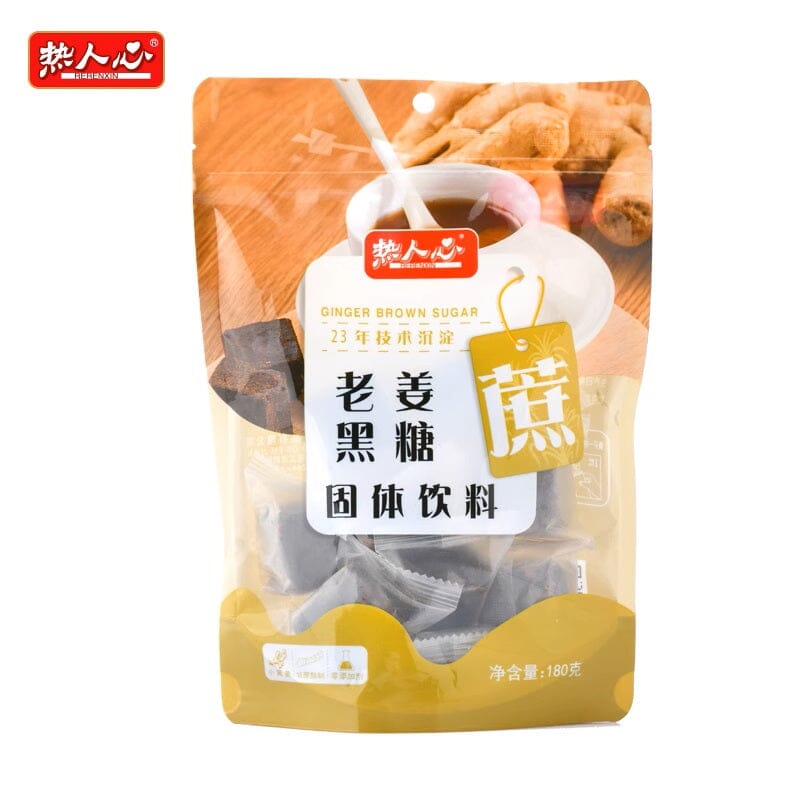 热人心 老姜黑糖 180克 /Brauner Zucker mit Ingwer 180g RERENXIN