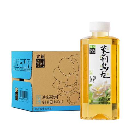 让茶 无糖茉莉乌龙茶 原味茶饮料 500毫升 /Zuckerfreier Jasmin Oolong Tee 500ml RC