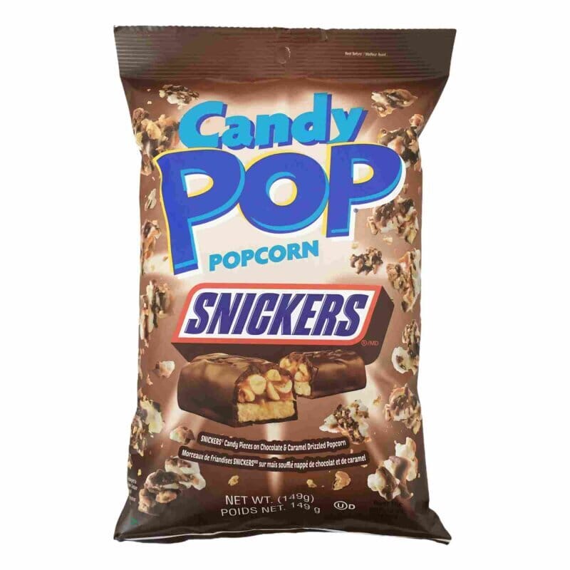 糖果爆米花 士力架 149克 /Süßigkeiten Pop Popcorn Snickers 149g