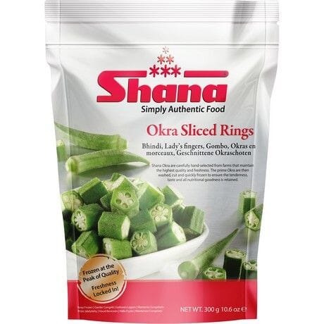 冰冻-Tiefgefroren! 冻秋葵段 300克/Geschnittene Okras 300g SHANA