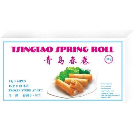 冰冻-Tiefgefroren! 青岛迷你蔬菜春卷/Mini-Frühlingsrollen Tsingtao mit Gemüse 60x15g