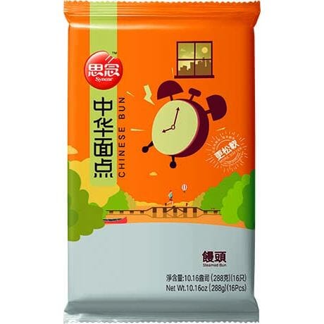 冰冻-Tiefgefroren! 思念 鸡蛋馒头 288克 /Eier Dampfbrötchen Ei 288g SYNEAR