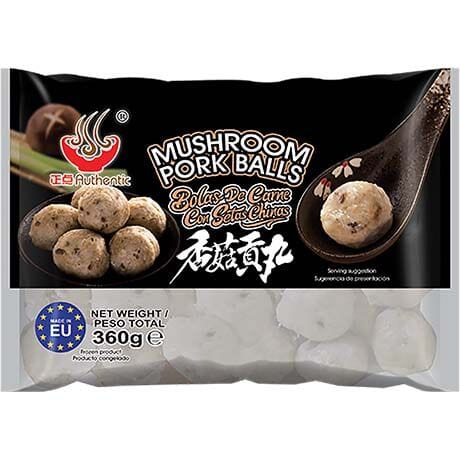 冰冻-Tiefgefroren! 正点 香菇贡丸 360克/ Schweinefleischbällchen mit Shiitake Pilzen 360g