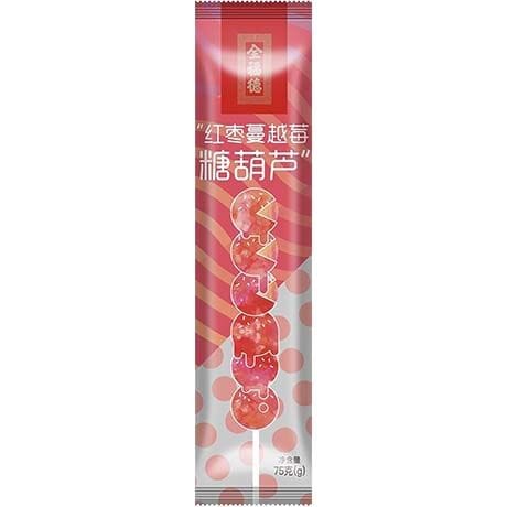 冰冻-Tiefgefroren! 全福德 红枣蔓越莓 冰糖葫芦 75克 /Weißdorn Ganz Rote Datteln Cranberry 75g QUAN FU DE