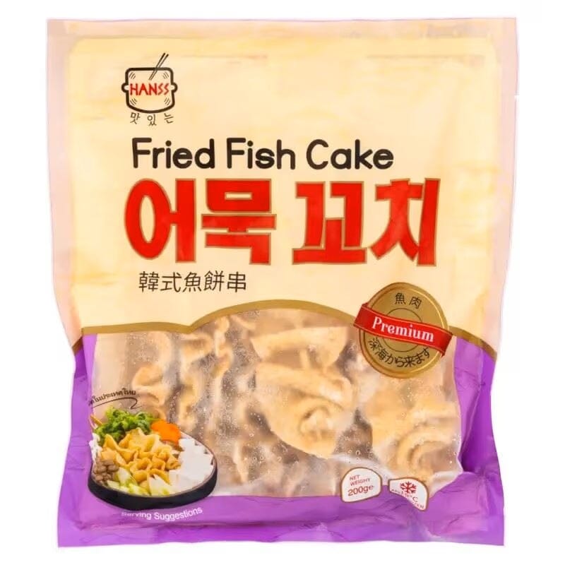 冰冻-Tiefgefroren! 汉斯 韩式鱼饼串 200克 / Koreanische Fischkuchenspieße 200g HANSS