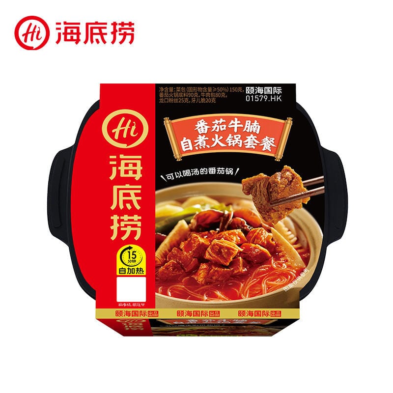 海底捞 番茄牛腩 自煮火锅套餐 365克/Feuertopf Mahlzeit mit Rindfleisch und Tomaten 365g HDL