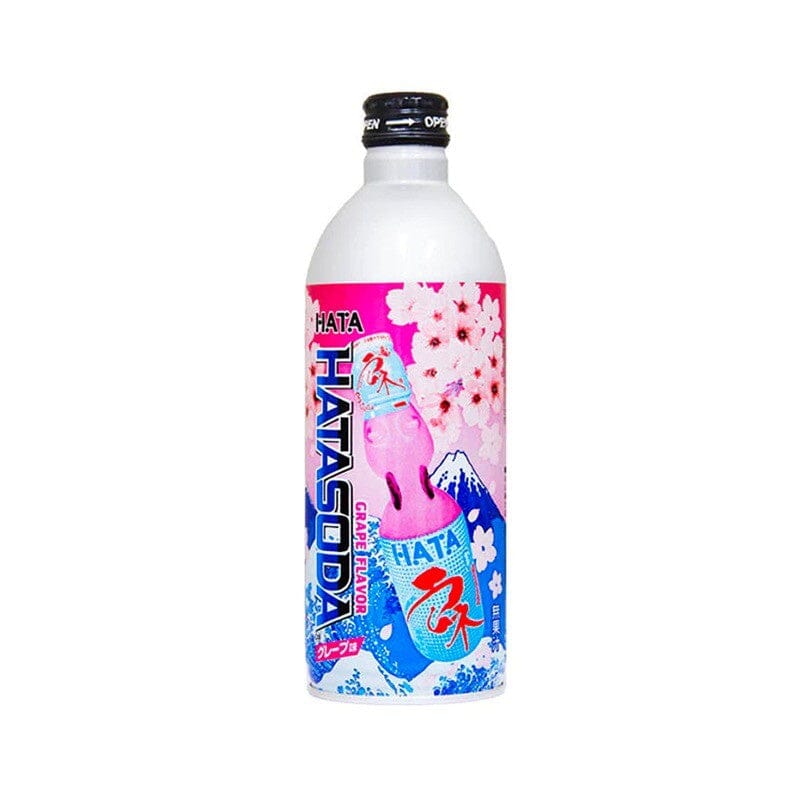 哈达 日本波子汽水 葡萄味 500毫升 /Hatakosen Ramune Hönigmelone Geschmack 500ml