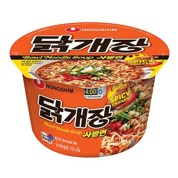 农心 杯面 香辣鸡肉味方便面 100克 /Instant Bowl Nudeln scharf Hühnfleisch Geschmack 100g NONGSHIM