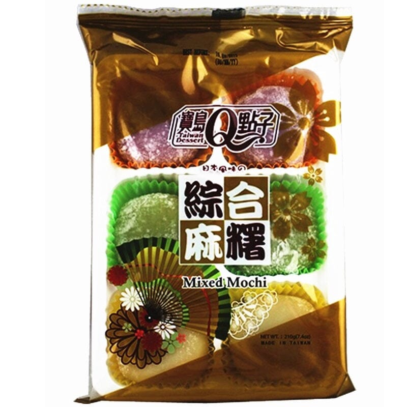 宝岛Q点子 麻糬 混合口味 210克 /Mochi Krebreis Kuchen gemischt 180g TW