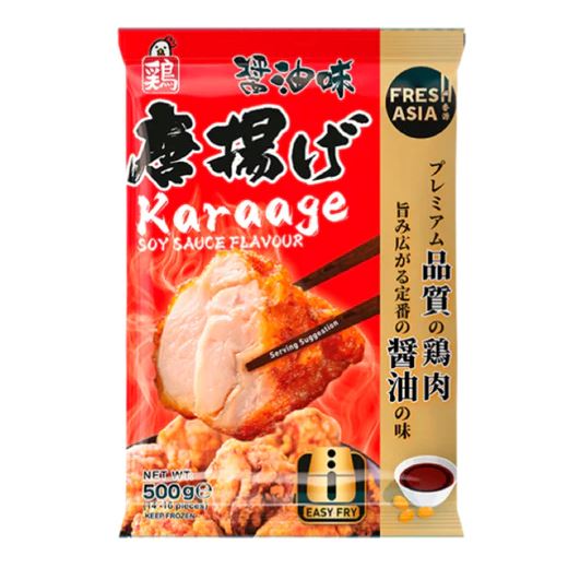 冰冻-Tiefgefroren! 香源 酱油味唐扬 500克 /Karaage Sojasouce Geschmack 500g FRESHASIA