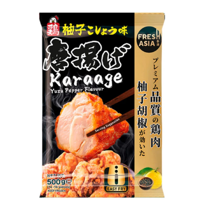 冰冻-Tiefgefroren! 香源 黑胡椒柚子唐扬 500克 /Karaage Yuzu-Pfeffer-Geschmack 500g FRESHASIA