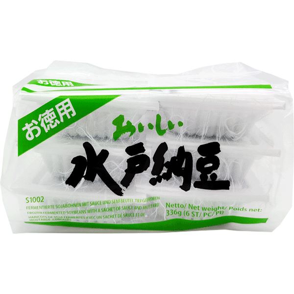 冰冻-Tiefgefroren! 日本 水户纳豆 56g*6 /Natto Sojabohnen fermentiert mit Senf 56g*6 TOKUYO