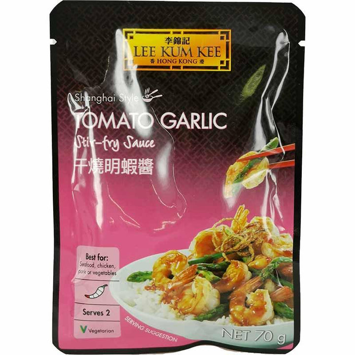 李锦记 干烧明虾酱/Sauce für Garnelen mit Knoblauch und Tomaten 70g LKK