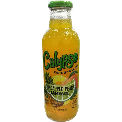 柠檬水饮料 菠萝桃子味/Lemonade Getränk Ananas Pfirsich Geschmack 473ml Calypso