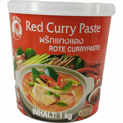 公鸡牌 红咖喱酱 1公斤 /Rote Currypaste 1000g Cock Brand