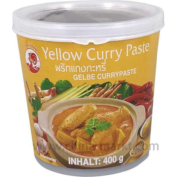 公鸡牌 黄咖喱酱 400克/ Gelbe Currypaste 400g Cock Brand