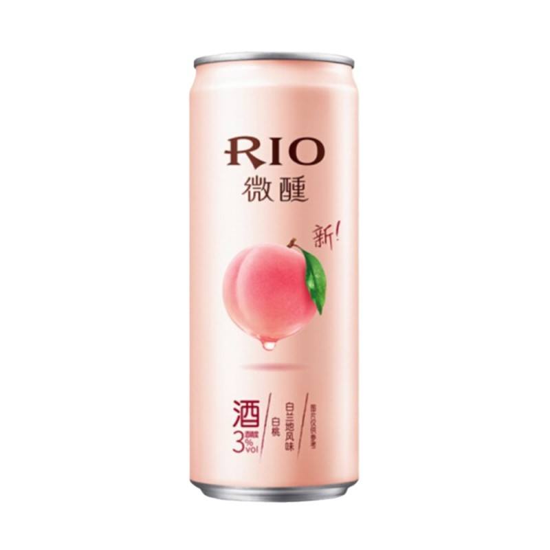 RIO微醺3度 白兰地鸡尾酒 白桃味 330毫升 /RIO Light Cocktail Premix Pfirsich Weinbrand 3%Vol. 330ml