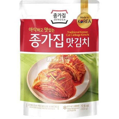 韩国宗家府 Mat 泡菜袋装 辣白菜 片 500克/Mat Kimchi 500g JONGGA