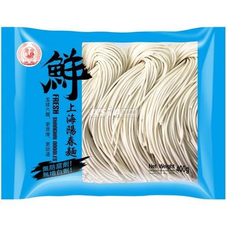 张力生 圆福 鲜上海阳春面 400克 /Frische Shanghai Nudeln 400g YUANFU