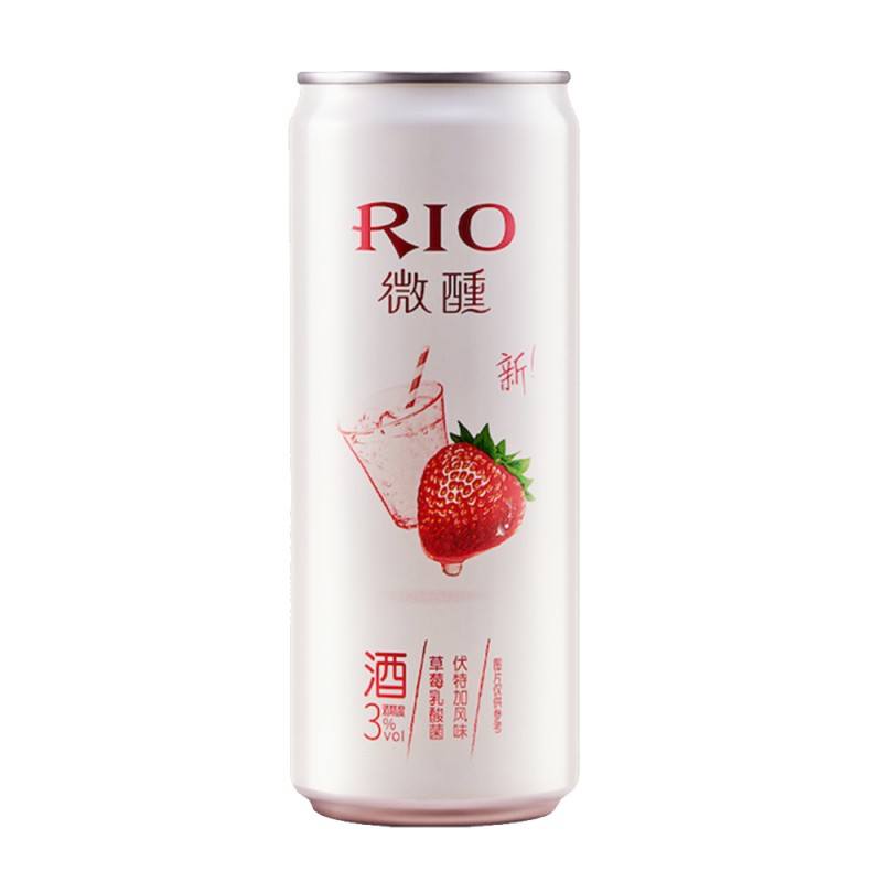 RIO微醺3度 伏特加鸡尾酒 草莓乳酸菌味 330ml/RIO Light Cocktail Premix Erdbeere Joghurt Wodka 3%Vol. 330ml