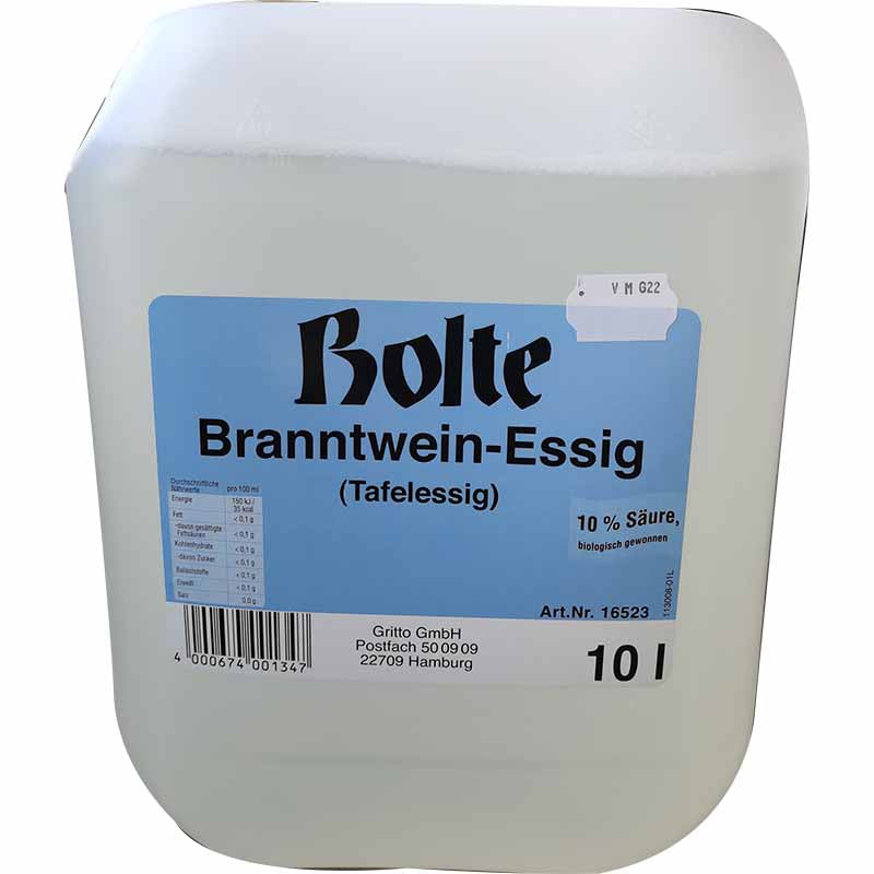 德国 食用醋 / Branntwein-Essig Tafelessig 10% 10L