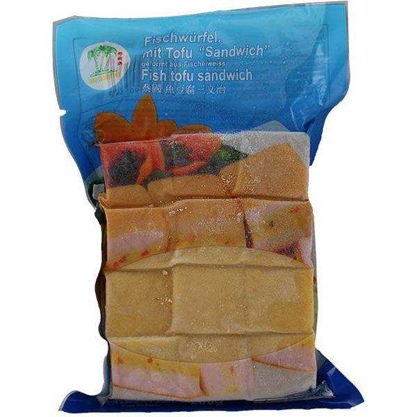 冰冻-Tiefgefroren! 椰树牌 泰国鱼豆腐三文治200克/Fisch Tofu Sandwich Fischwürfel 200g TCT