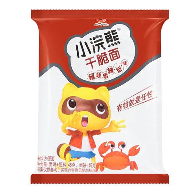 统一 小浣熊 干脆面 招牌香辣蟹味 / Nudeln Snack Scharf Flavour Unif XiaoHuanXiong 40g