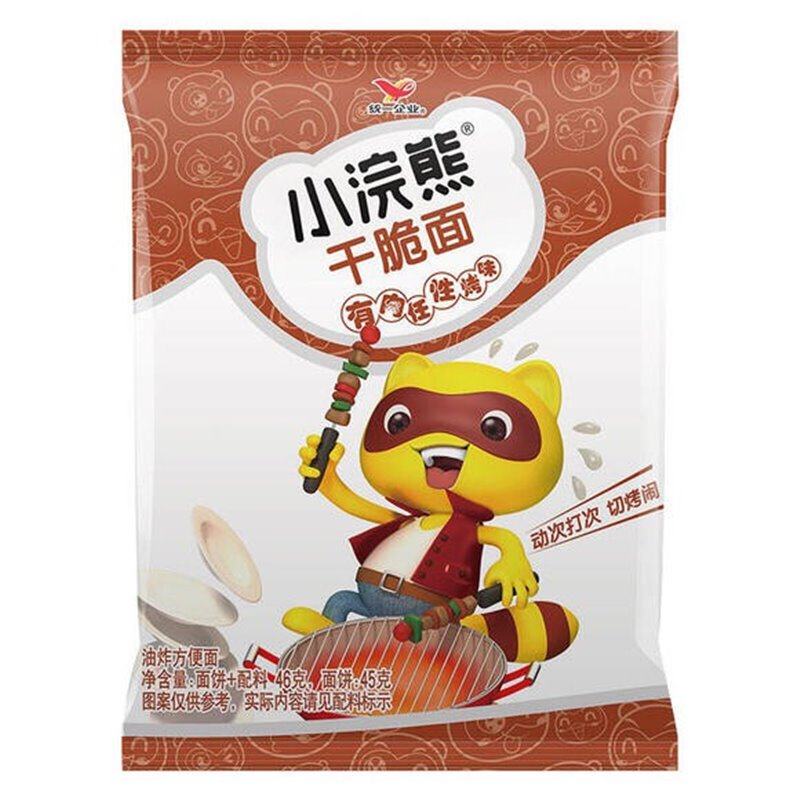 统一 小浣熊 干脆面 有肉任性烤味 35克 /Nudeln Snack BBQ Flavour Unif XiaoHuanXiong 35g