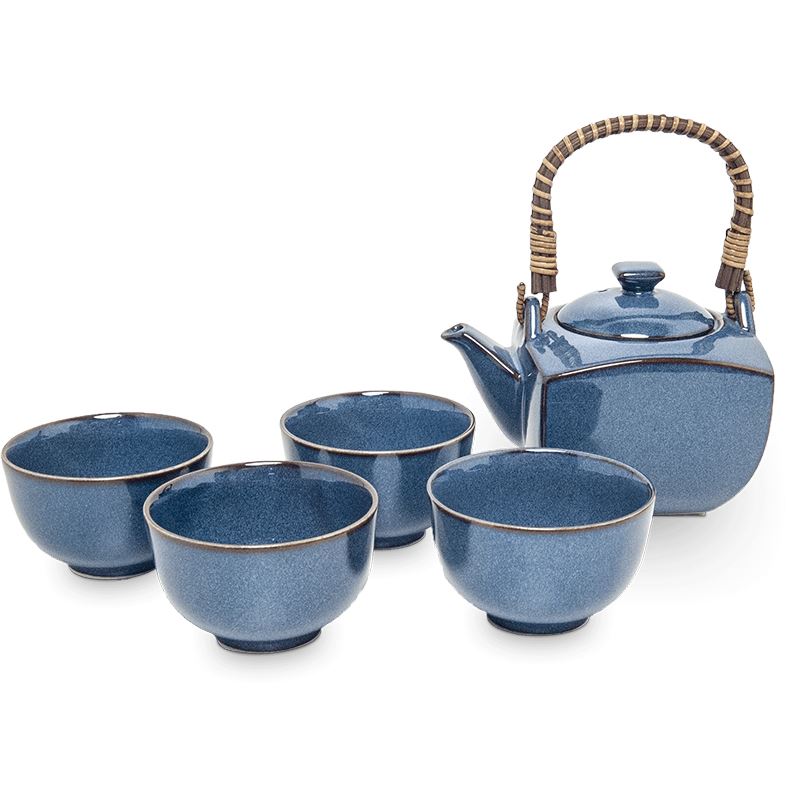 日本蓝 茶具套装 5件套/5tl Tee-Service Japanese Blue 1 Set