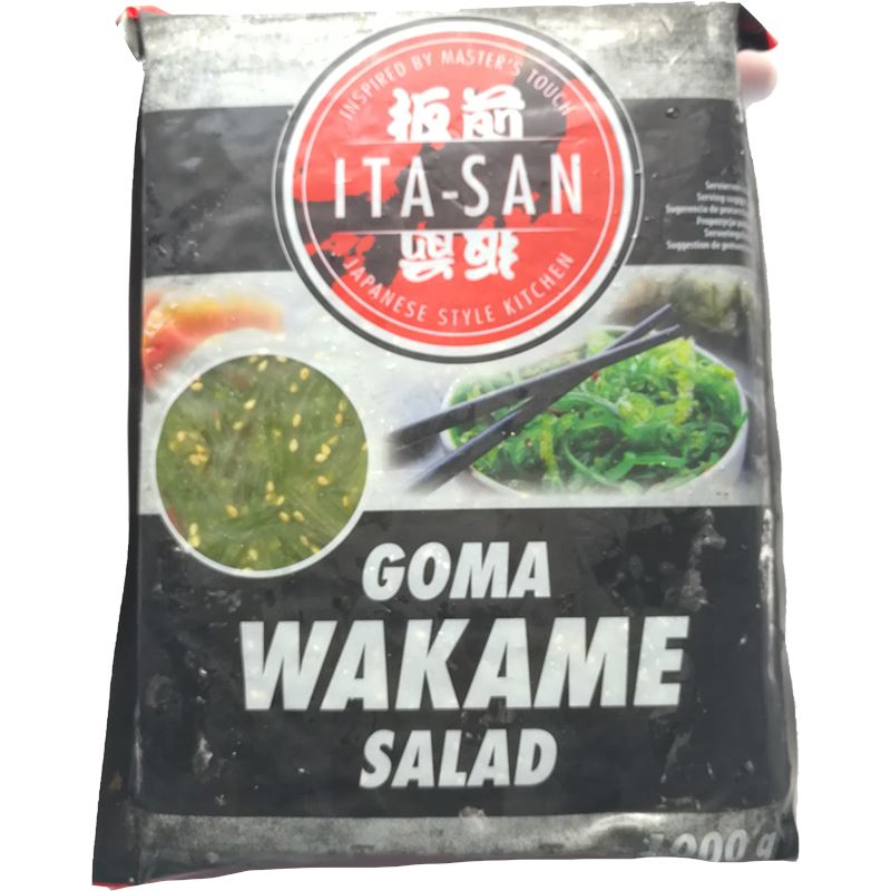 冰冻-Tiefgefroren! 板前 日式海藻沙拉 1公斤/Gewürzter Wakame Seealgen Salat 1000g ITA-SAN