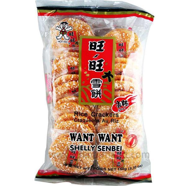 旺旺 香辣大雪饼 150克/Reiswaffeln Würzig 150g WantWant