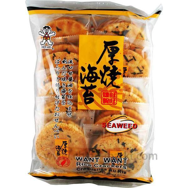 旺旺 厚烧海苔 160克/ Seetang Reis Cracker 160g WantWant