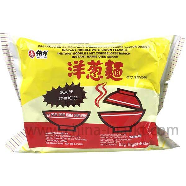 维力 洋葱面 85克 /Instantnudeln mit Zwiebelgeschmack 85g Wei Lih