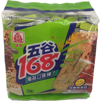 北田 五谷168海苔口味棒/Körnermischung Rolle mit Zucker 180g PEI TIEN
