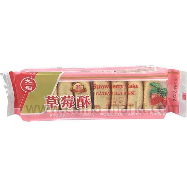 九福 草莓酥 /Erdbeer Mehlkuchen 227g Nice Choice