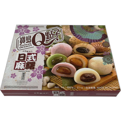 宝岛Q点子 日式综合麻糬 20枚 /Japanische Gemischte Mochi Krebreis Kuchen 600g TW