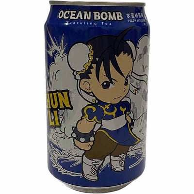 快打旋风 水蜜桃风味 红茶气泡饮料 330g/Sparking Black Tea-Peach 330g Ocean Bomb