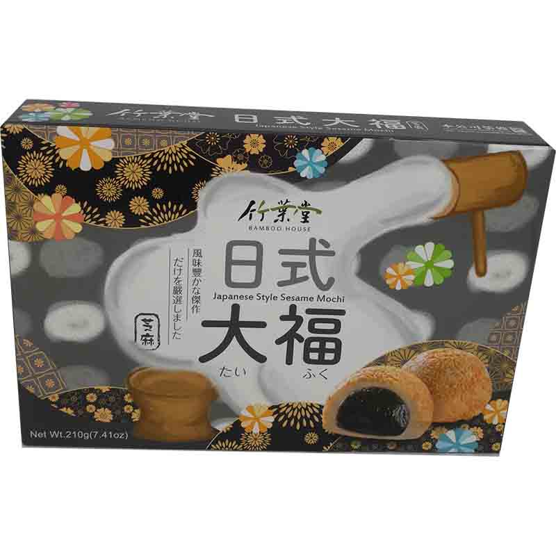 竹叶堂 日式大福麻糬 黑芝麻 210克 / Seasam Mochi 210g TW Bamboo Hause