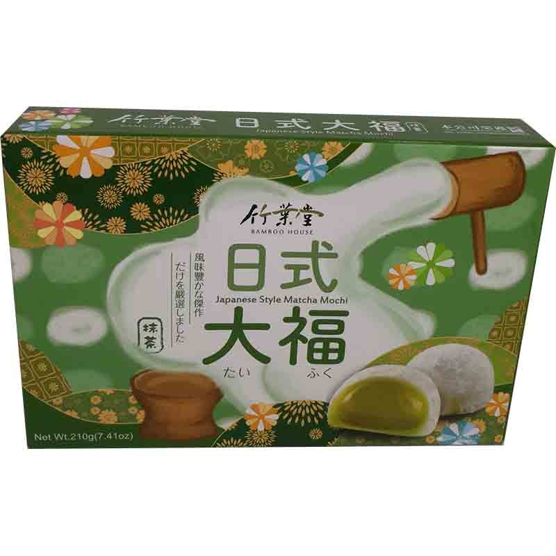 竹叶堂 日式大福麻糬 抹茶 210克 /Matcha Mochi 210g TW Bamboo Hause