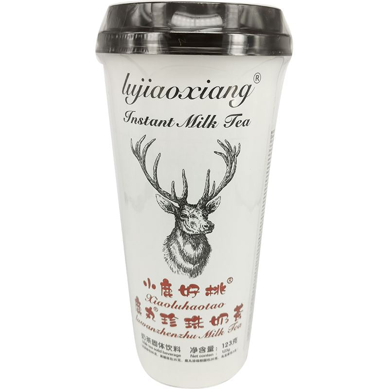 鹿角巷 小鹿好桃 鹿丸珍珠奶茶123克/Tapioca Pearl Milk Tea Drink Peach Flav 123g LJX