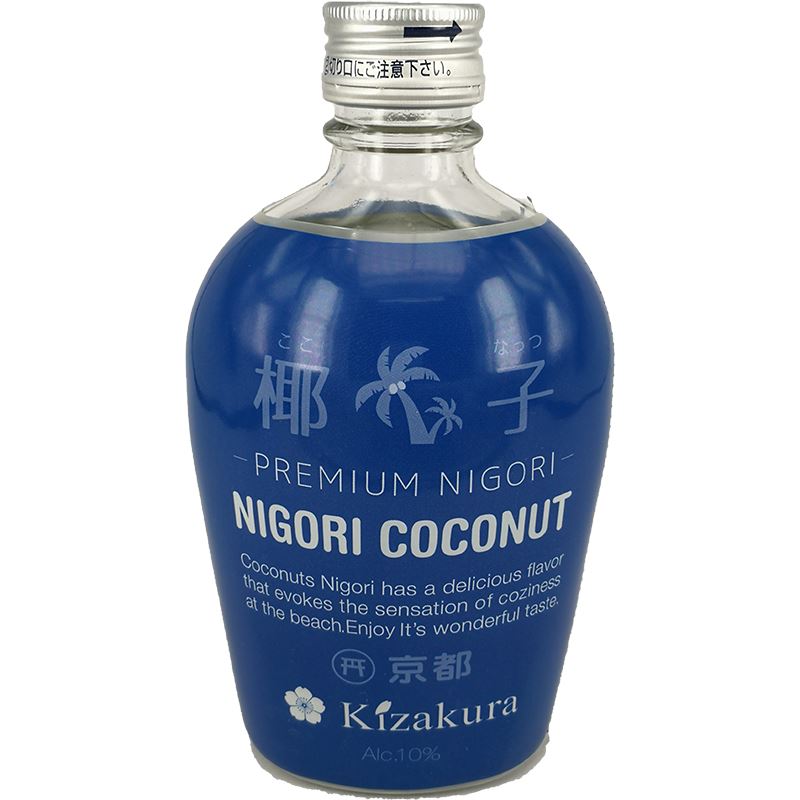 KIZAKURA椰子清酒 300毫升 /Nigori Coconut ungefilterter Sake aus Japan 10% Vol. 300ml