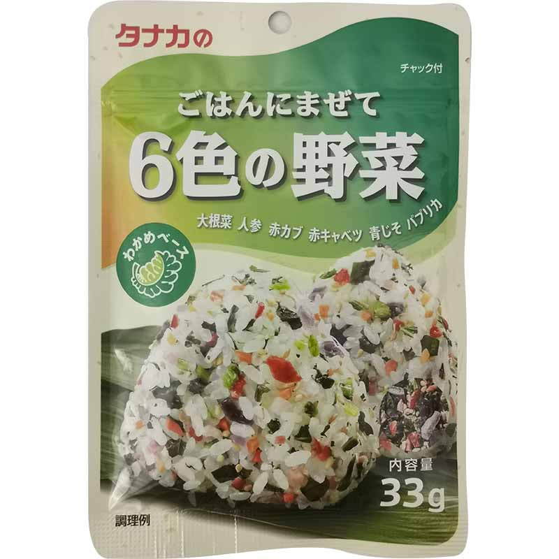 田中食品 六种蔬菜 拌饭调味料 31克 /Furikake 6 Sorten Gemüse 31g TANAKA FOOD