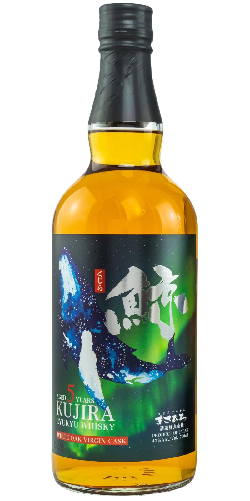 日本谷物威士忌 5 年 43% 700 毫升/Japanischer Grain Whisky, 5 Jahre , 43% vol Ryukyu 700 ml KUJIRA