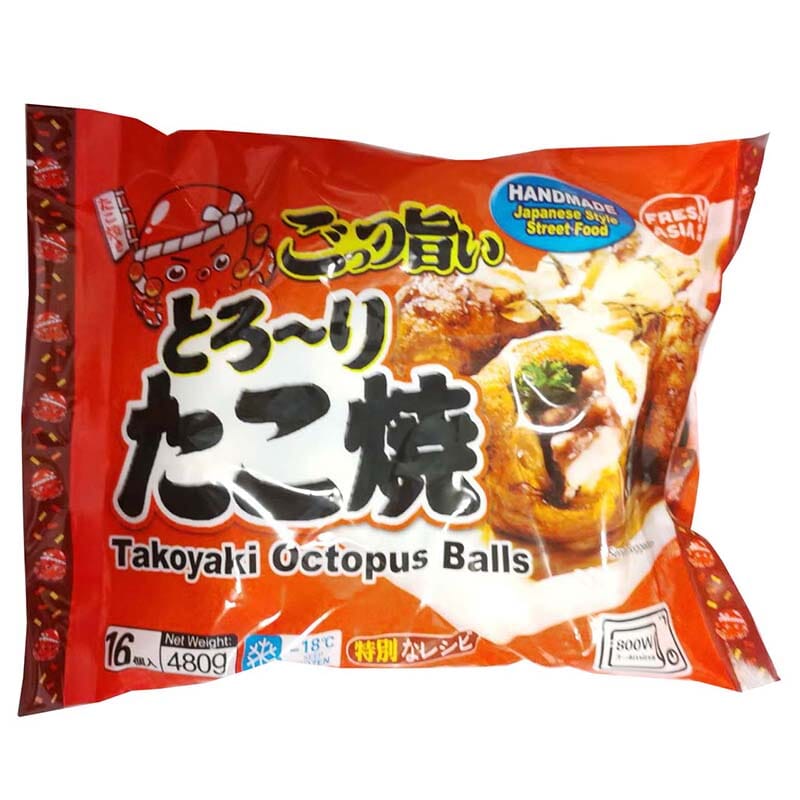 冰冻-Tiefgefroren! 日式章鱼烧（章鱼小丸子） 480克/  Takoyaki 480g FRESHASIA