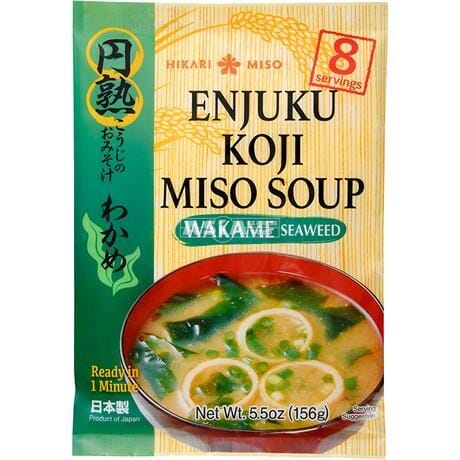 元熟速食味噌汤 - 海带 八份装/Enjuku Miso Wakame 8 Portionen 156g HIKARI MISO