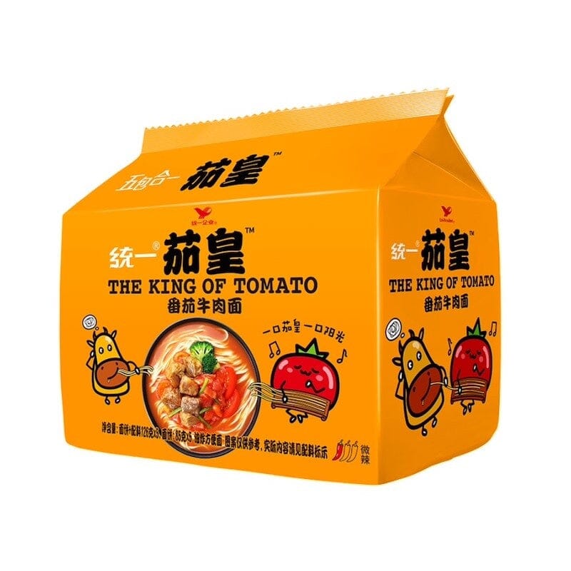 统一 茄皇 番茄牛肉面 5连包 /Instant Nudeln Tomaten- und Rindfleischgeschmack 5 Packungen UNIF THE KING OF TOMATO