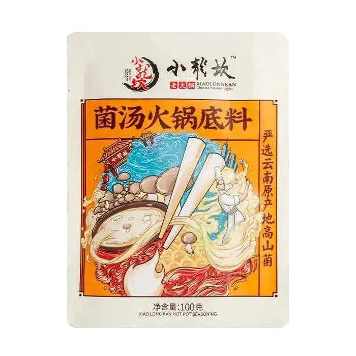 小龙坎 菌汤火锅底料 100克 / Fertigsauce f. Feuertopf Pilzen 100g XIAOLONGKAN