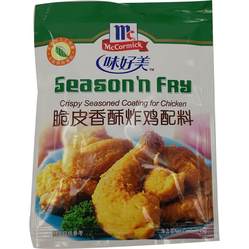 味好美 脆皮香酥炸鸡配料/McCormick knusprig gewürzter Paniermehl für Hühnchen 45g