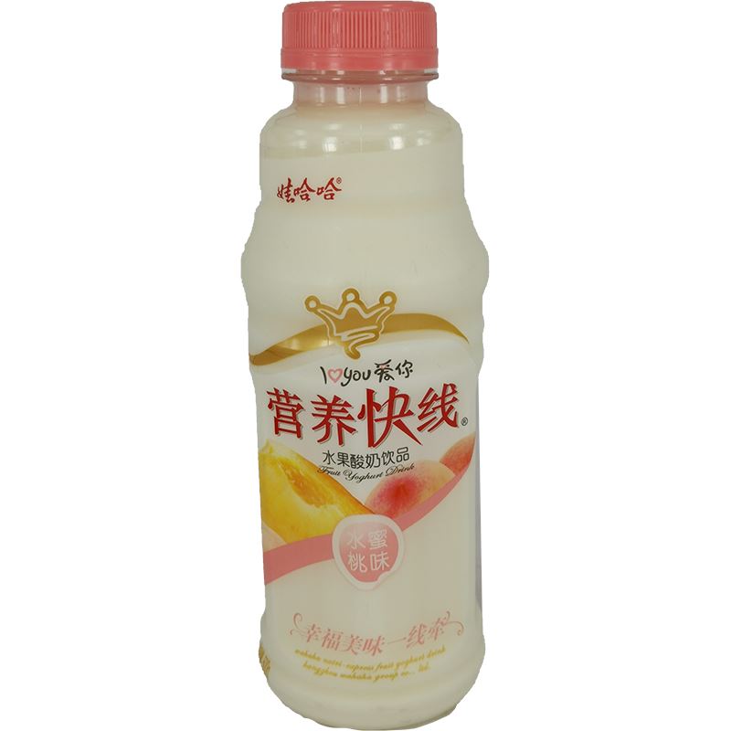 娃哈哈 营养快线 水蜜桃味 500毫升 /Joghurtgetränk mit Pfirsich 500ml WHH